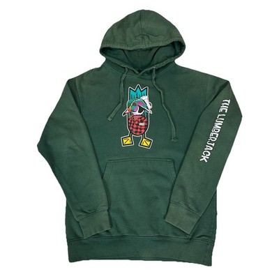 Dive Bomb Industries Mens Small Hoodie Green Pullover Money Mallard Graphic