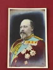 Early 1900s ROYALY EMBOSSED PC - HIS MAJESTY KING EDWARD VII - CANADIAN SOUVENIR