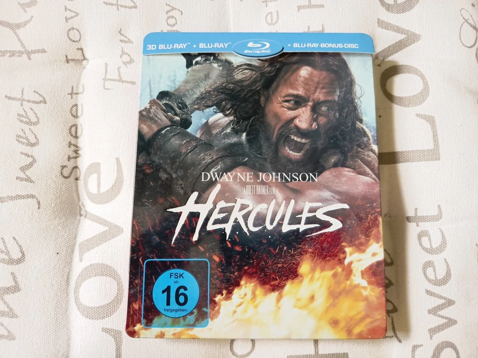 ‼️Hercules - 3D Limited Steelbook Geprägt Blu-Ray + 2D Version + Bonus Disc‼️Top - Bild 1 von 4