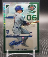 2025 Panini Prospect Matt Shaw AUTO Ticket Signatures Prizm Mojo /25 Cubs