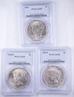 PCGS 1926 PDS AU50 AU55 Peace Dollars Silver $1 Lot of 3