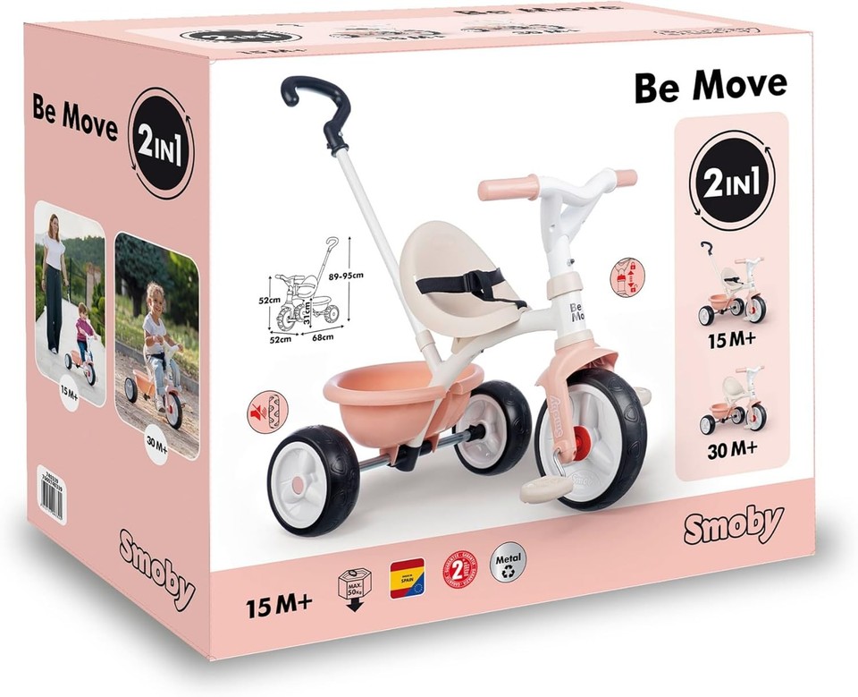 Smoby 7600740339 Triciclo Be Move Rosa