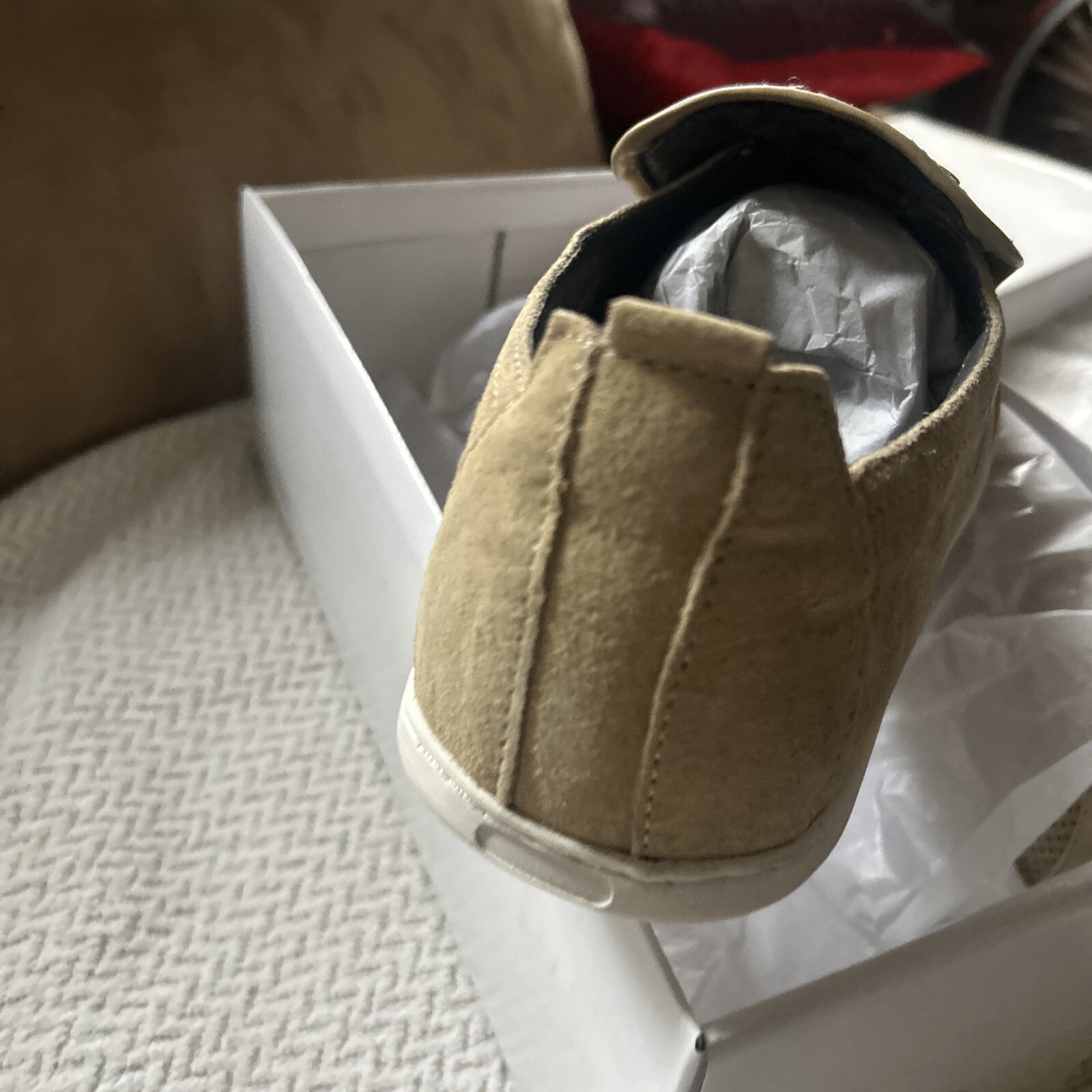 Steve Madden  Size 13 Shoes Beige Suede Comfort Casual Sneaker Loafer New box