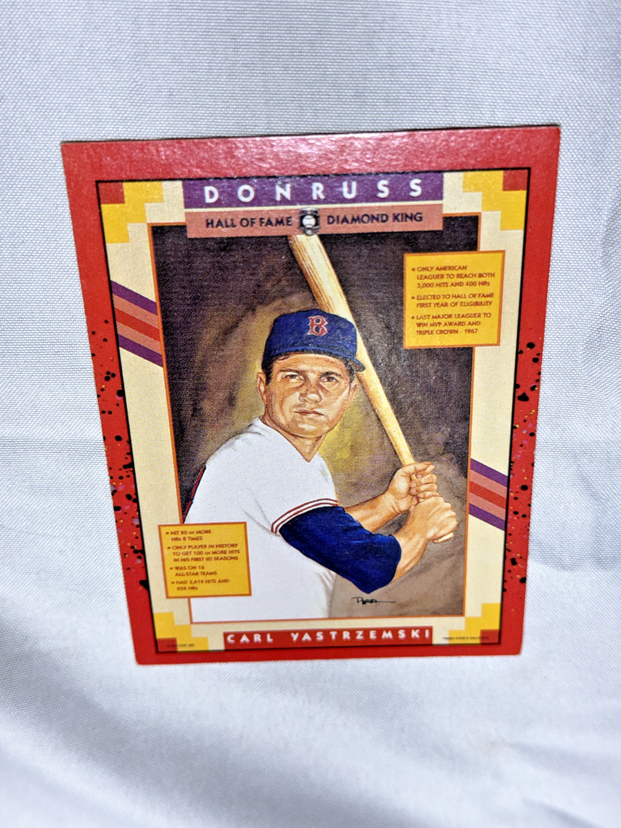 1989 Leaf Donruss Carl Yastrzemski 588 Error Card No Dot After Inc