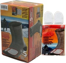 Heat Pro Adhesive Toe Warmers Air Activated 5 Hours of Heat, 30 Pairs, EXP:03/29