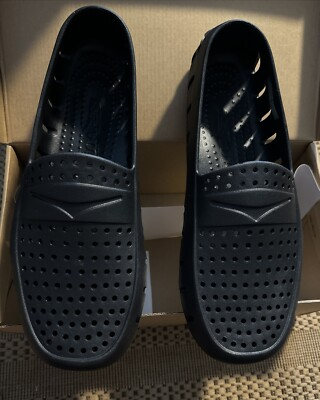 #ad #ad Floafers Men’s 10 Women’s 12 Black Grey Driver Water Loafers Beach Boat Slip On $25.80