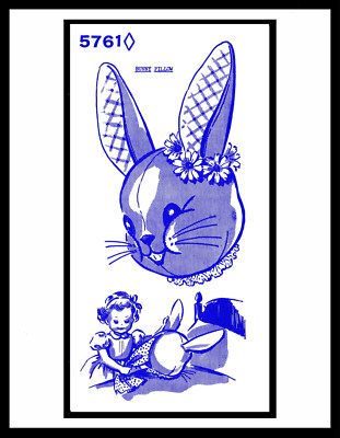 BUNNY Pajama Bag or Pillow Fabric Sewing Pattern Animal Design # 5761 Craft 25''