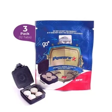 Powers'x Men Strength Booster Enhancer Supplement Power x 3 PACK (12 TABS)