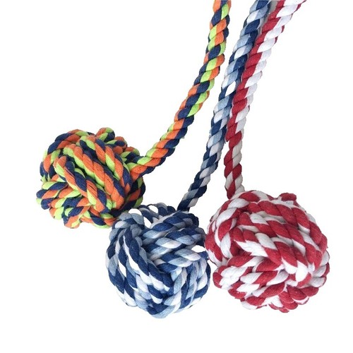 '.multi color rope dog toy Holiday Braided Fleece Tug Dog Toy – Mellow Monkey main image 1
