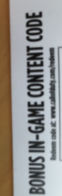 call of duty modern warfare dark edition in game codes. parts or repair as-is No