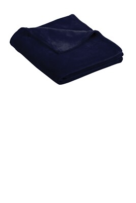 Port Authority Ultra Plush NAVY BLUE Blanket BP31