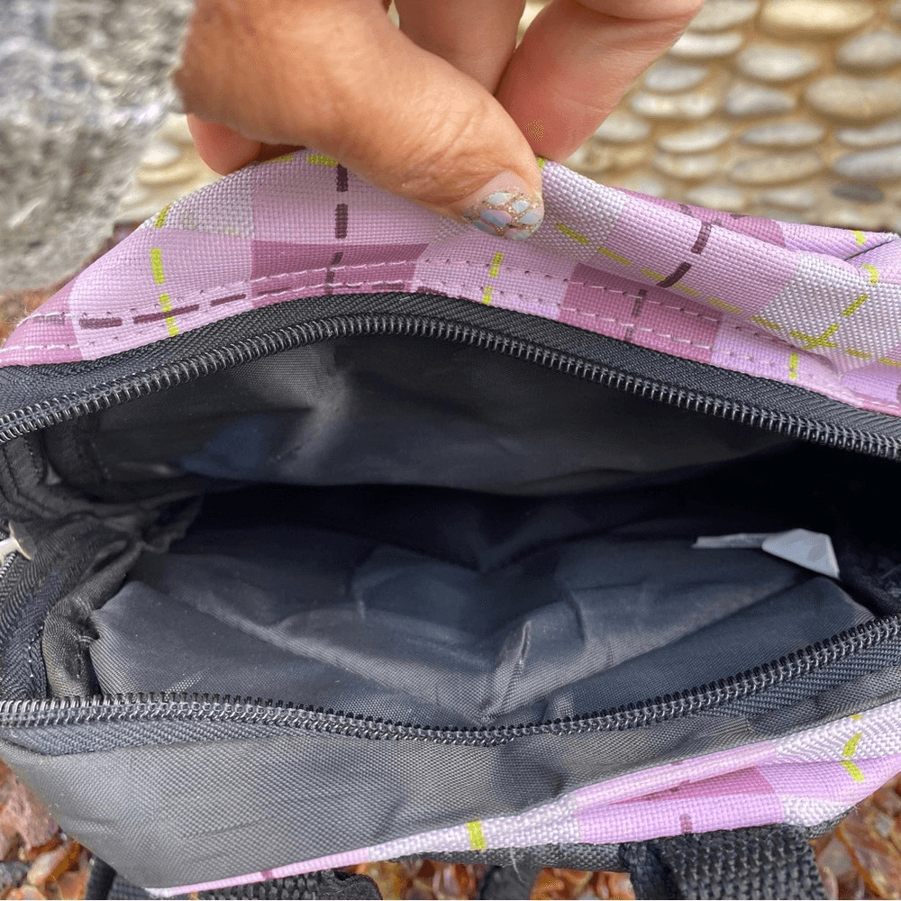 Tug Purple Argyle Pattern Mini Backpack. EUC! - image 3
