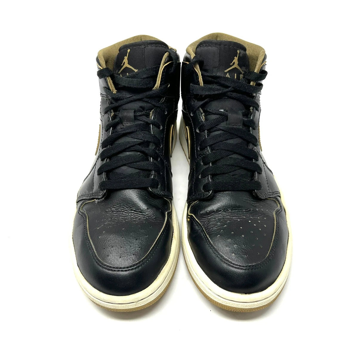 Buy Air Jordan 1 Mid 'Black Gold' - 554724 042