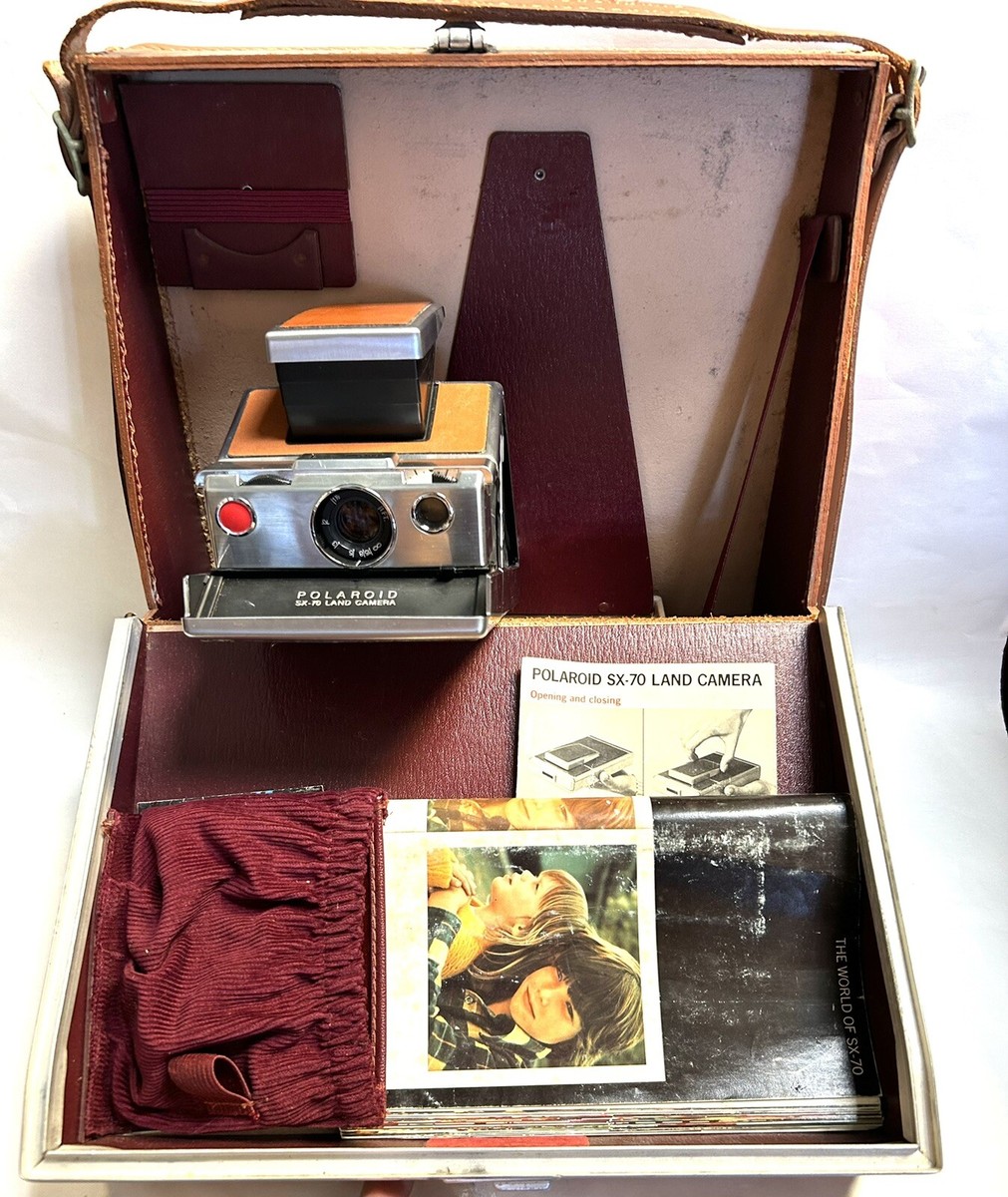 Vintage Polaroid SX-70 Land Camera With Matching Leather Vintage Polaroid SX-70 Land Camera With Matching Leather