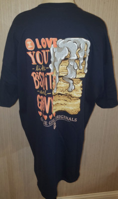 Women's Girlie Girl Love You Like Biscuits & Gravy Short Sleeve T-Shirt Large
