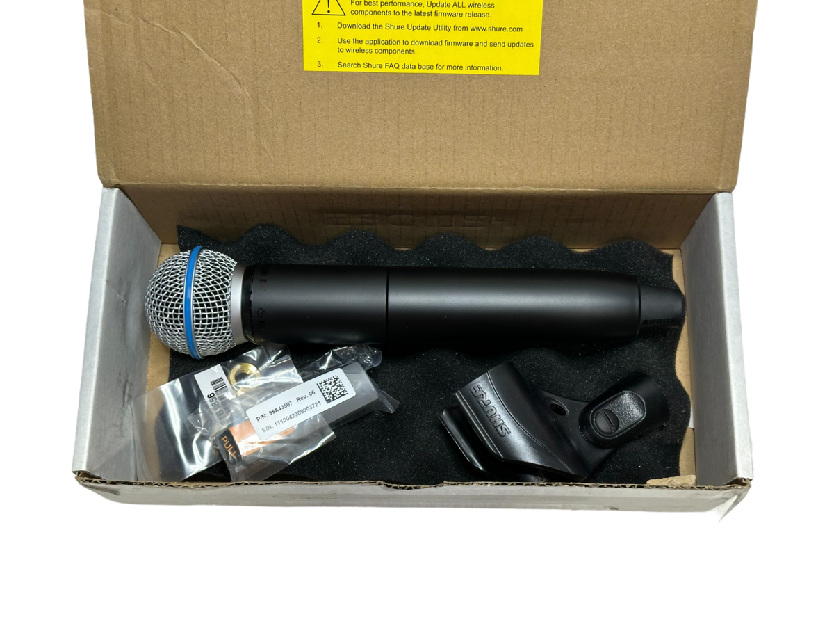 Shure GLXD2+/B58 Handheld Transmitter with BETA 58A Vocal