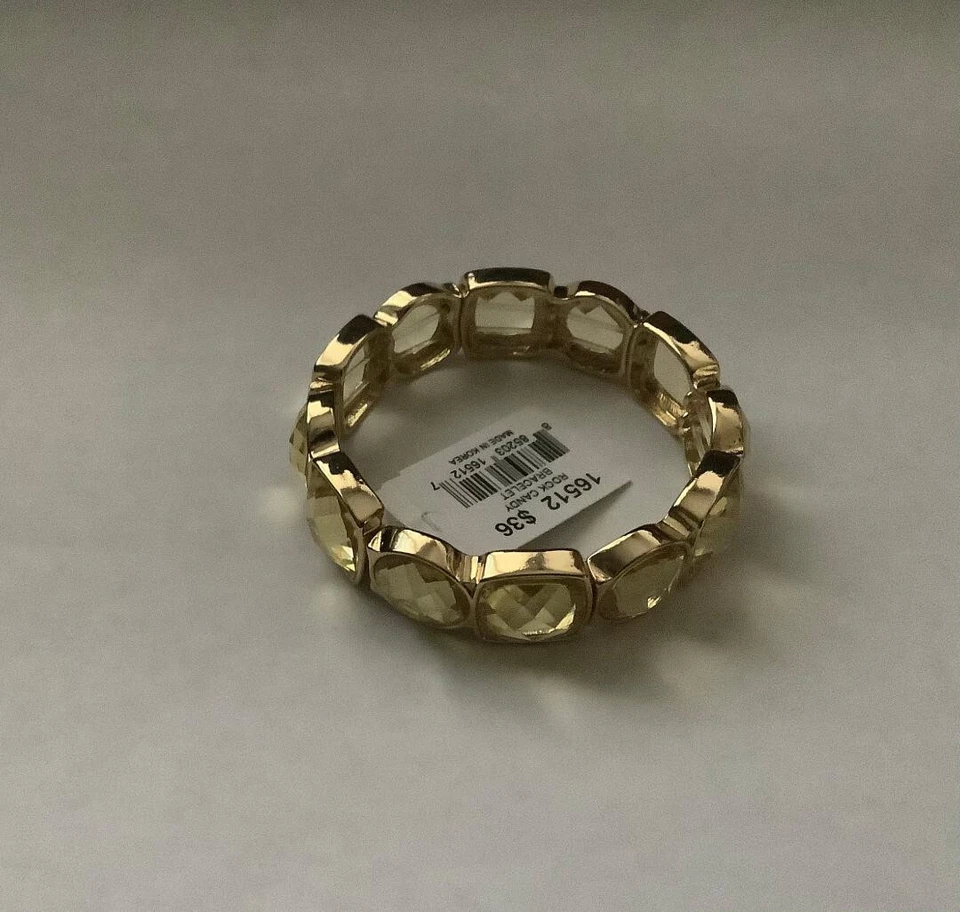 PULSERA VIVI (COOKIE LEE) CRISTAL GENUINO ROCA CARAMELO NUEVA CON ETIQUETA #16512 PRECIO DE VENTA SUGERIDO POR EL FABRICANTE $36 Foto 2 de 2