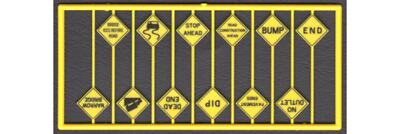 Tichy Train Group 8256 HO Scale Highway Written Warning Signs (12 Pack)