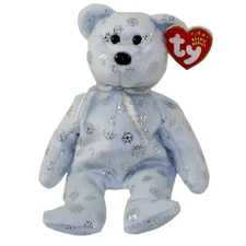 TY Beanie Baby - FLAKY the Snowflake Bear (8.5 inch) - MWMTs Stuffed Animal Toy