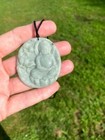 Certified Natural Burmese Jade Jadeite Handcrafted Pendant Necklace — photo 2