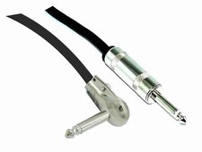AMERICAN RECORDER High Performance Guitar Cable - 1/4" Straight to Flat Right An