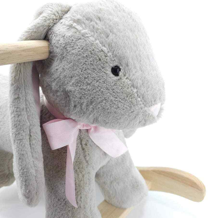 Pottery Barn Kids Bunny Plush Rocker Floppy Ears Pink Bow Pottery Barn Kids Bunny Plush Rocker Floppy Ears Pink Bow