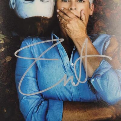 Jamie Lee Curtis & Nick Castle signed Halloween 11x14 Photo