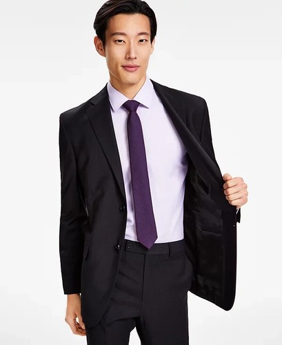 DKNY Men's Modern-Fit Stretch Suit Jacket, Black, 36 Short - Picture 3 of 3