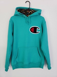 supreme champion hoodie teal