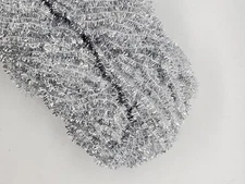 SILVER CRYSTAL CHENILLE - 4 Yard Pack Fly & Jig Tying Material You Pick Size