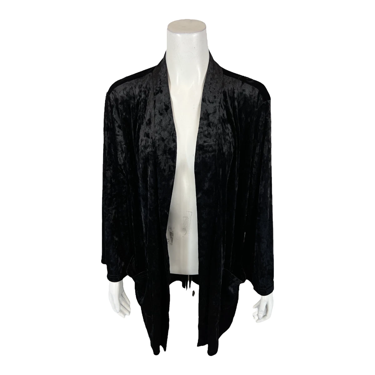 Crushed hot sale velvet cardigan