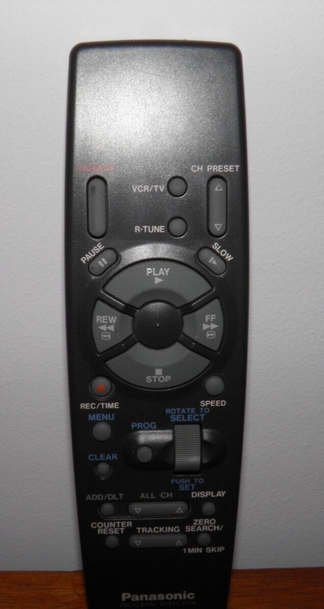 Vintage, Panasonic, VCR/TV remote control. Model # VSQS1330.Japan