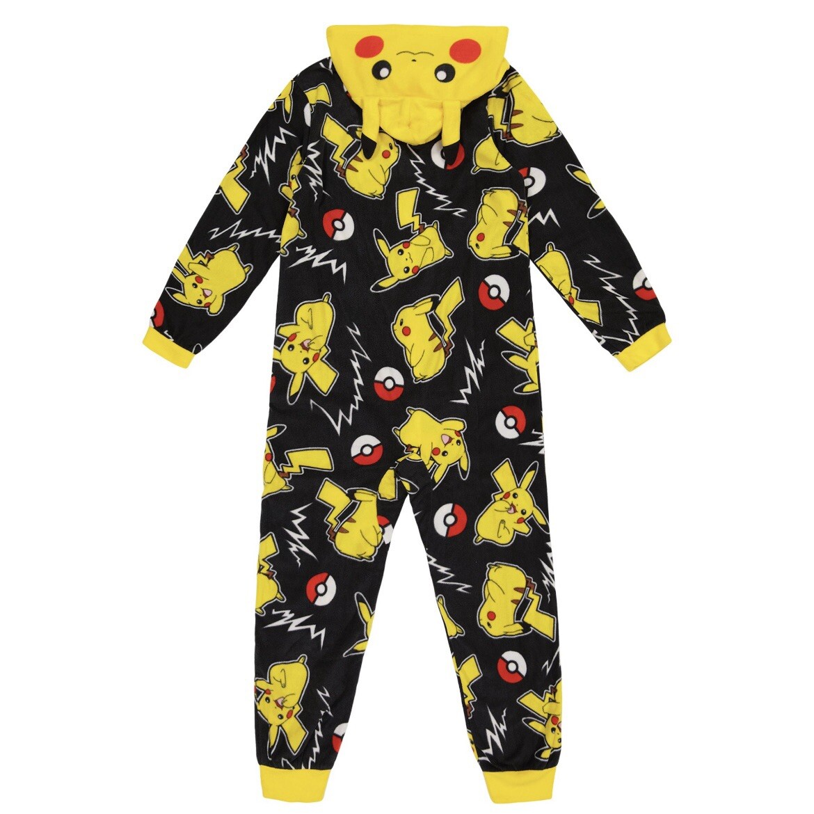 Pokemon Pikachu Hoodie Union Suit One Piece Pajamas 4/5 XS Boy