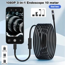 8LED WiFi Borescope Endoscope Snake Inspection Camera for iPhone Android iOS