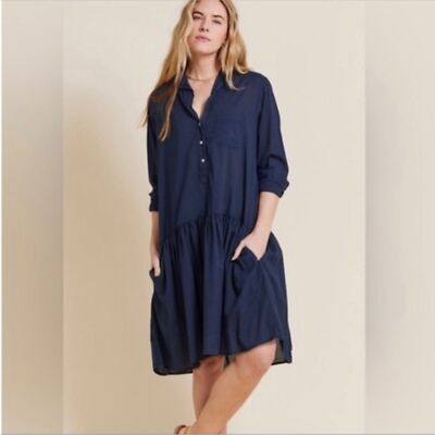 Grayson Changemaker Shirt Dress In Navy Size Large | eBay Grayson Changemaker Shirt Dress In Navy Size Large | eBay
