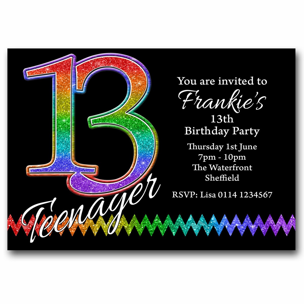 Teen Birthday Party Invitations