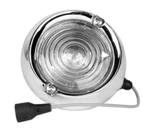 1960~1966 Chevy Pickup Truck Back Up Light Lamp Assembly w/ Chrome Bezel - LP32