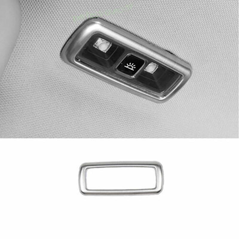For Lincoln Corsair 2020-2024 Silver Titanium Roof Rear Reading Light Frame Trim