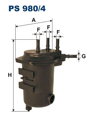FILTRON (PS 980/4) Kraftstofffilter für NISSAN RENAULT - Bild 1 von 1