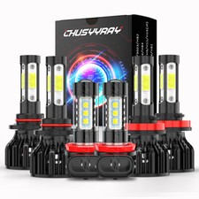 For Buick Encore 2013-2019 LED Headlight Kit Bulbs High Low Beam+Fog Light