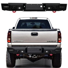 Vijay Fits 1999-2006 Chevy Silverado 2500hd3500 Steel Rear Bumper W Lights Vijay Fits 1999-2006 Chevy Silverado 2500hd3500 Steel Rear Bumper W Lights