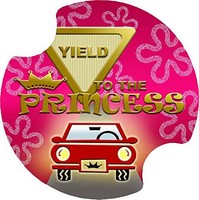 Thirstystone Yield To The Princess Car Cup Holder Coaster, 2-pack, New, Free Shi on sale Thirstystone Yield To The Princess Car Cup Holder Coaster, 2-pack, New, Free Shi on sale