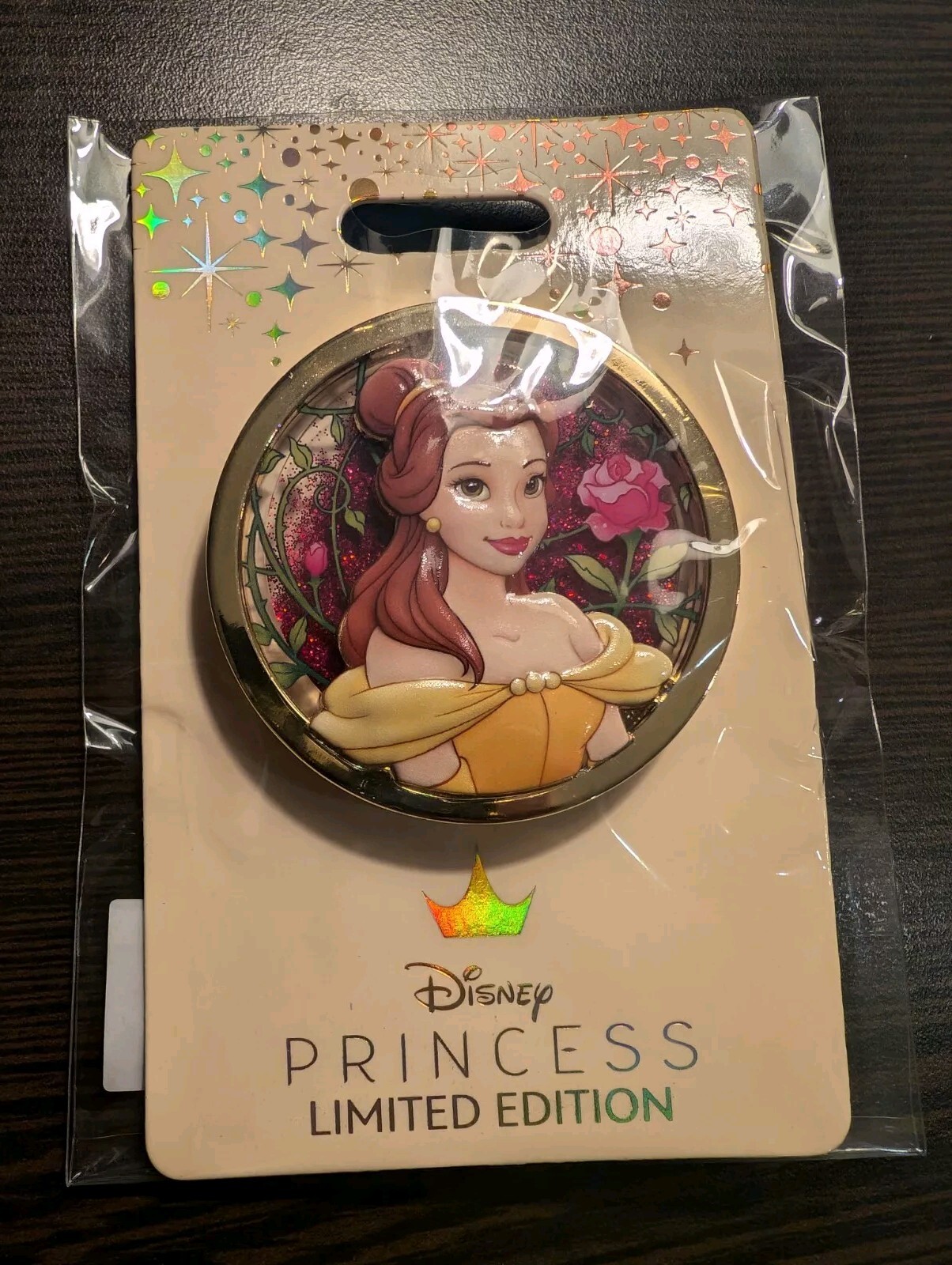 SATURDAY GLITTER D23 2024 Belle Mickey's of Glendale Princess Pin MOG WDI LE400