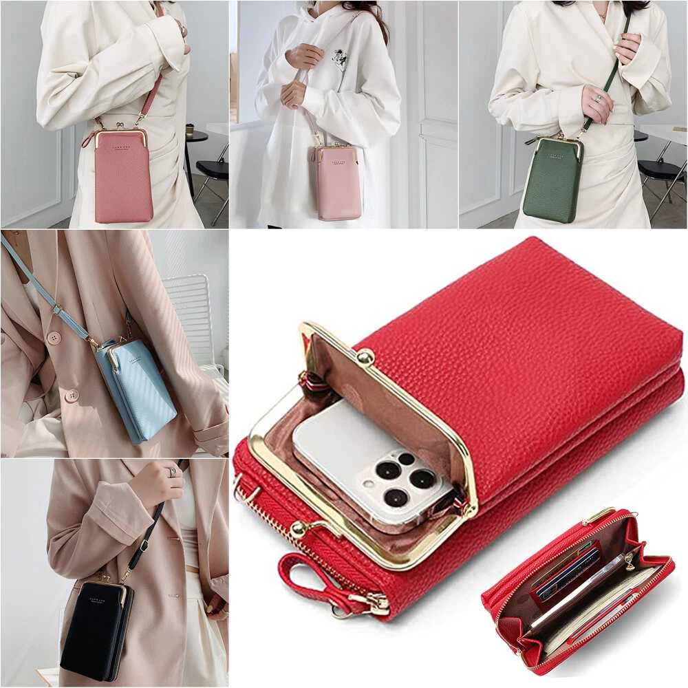 Leather Small Crossbody Bags For Women Designer Cell Phone Bag