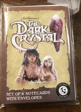 Jim Henson's THE DARK CRYSTAL SET OF 6 NOTECARDS WITH ENVELOPES 