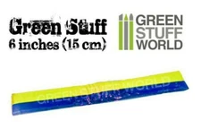 Green Stuff World Kneadatite Blue/Yellow Green Stuff 6" / 15cm Epoxy Putty Bar