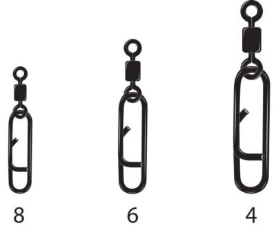 VMC 3522BN Switch Snap+Swivel - Wirbel mit Einhänger 14kg-23kg Einhängerwirbel