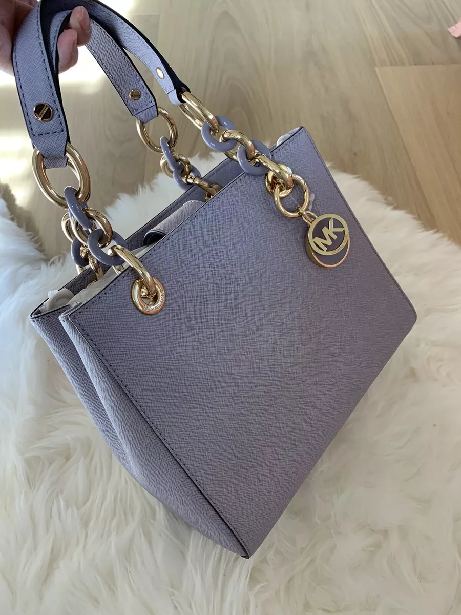 MICHAEL Michael Kors Cynthia Small Saffiano Satchel Bag, Lilac