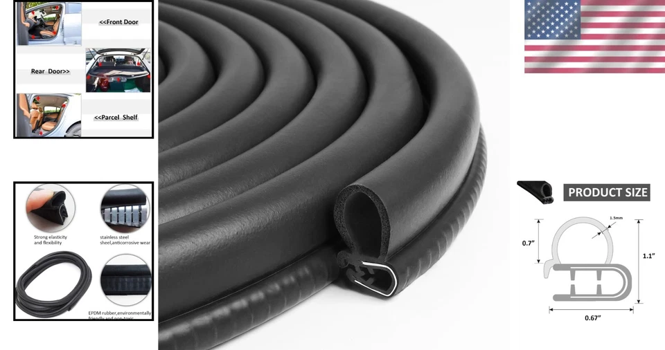 Junta de sellado de puerta de 50 pies para automóviles, camiones, casas rodantes Foto 2 de 4