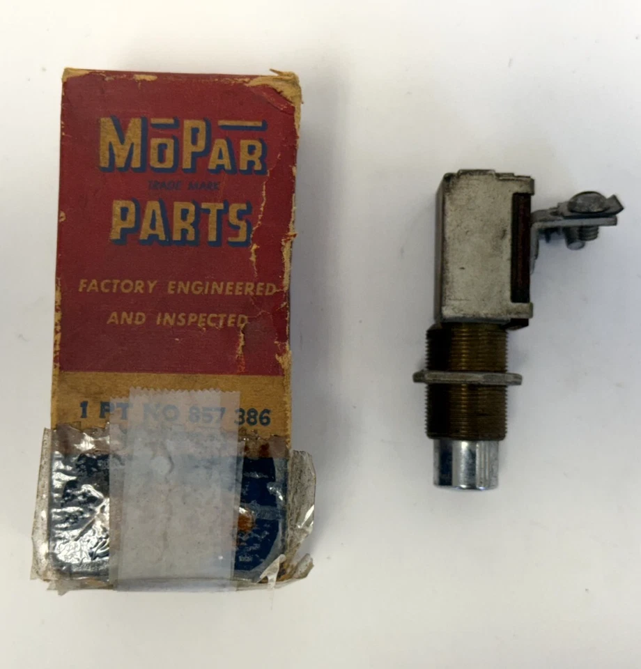1934-1941 Dodge Desoto Chrysler Push Button Starter Switch 857386 NOS - Image 3 of 4